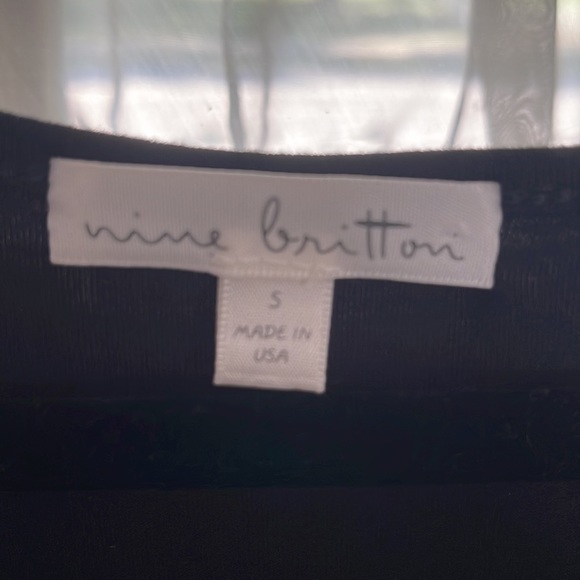 Little Black Dress from Nine Britton. Gathered at the seams. Snug fit. Size S - Picture 4 of 6